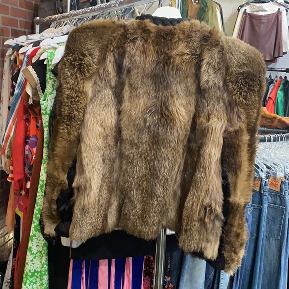 Vintage cropped fur coat - Picture 5 of 7